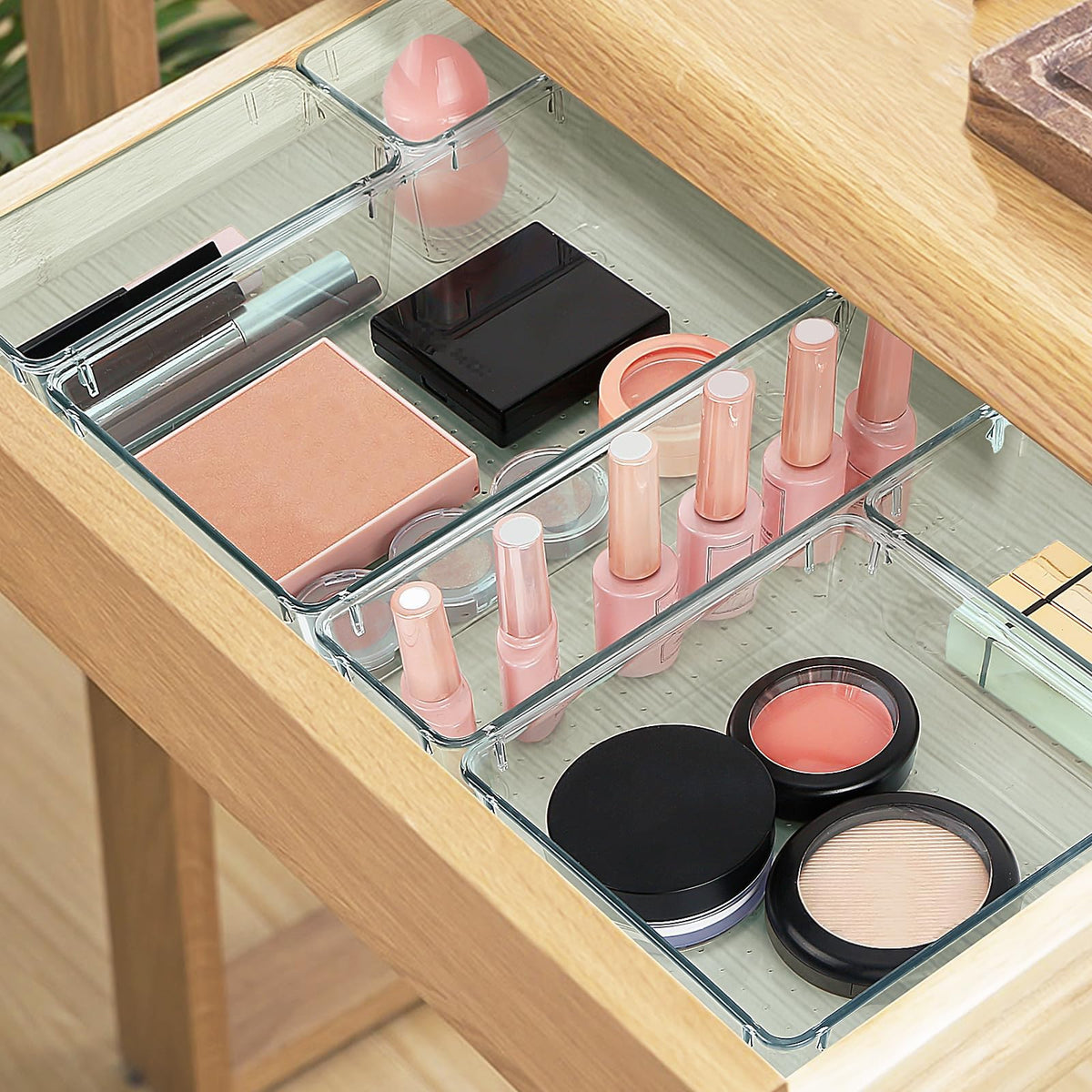 StorMiracle stackable organizers maximize drawer space and simplify routines.