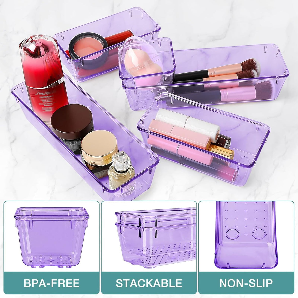 StorMiracle stackable drawers maximize space while staying stable.