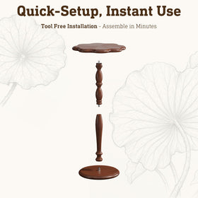 STO'SENSE round side table sculpted design adds classic elegance in living rooms