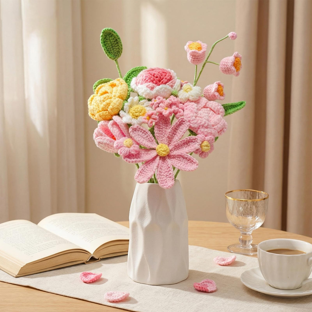 Stowcove bridal or photo-ready crochet bouquet for events.