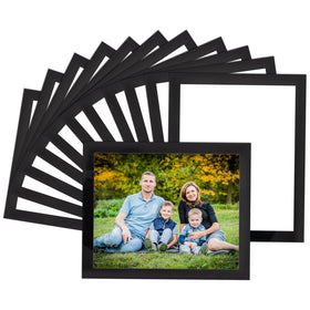 STTMGN magnetic picture frame with black border, front view, ideal for bulk photo display.