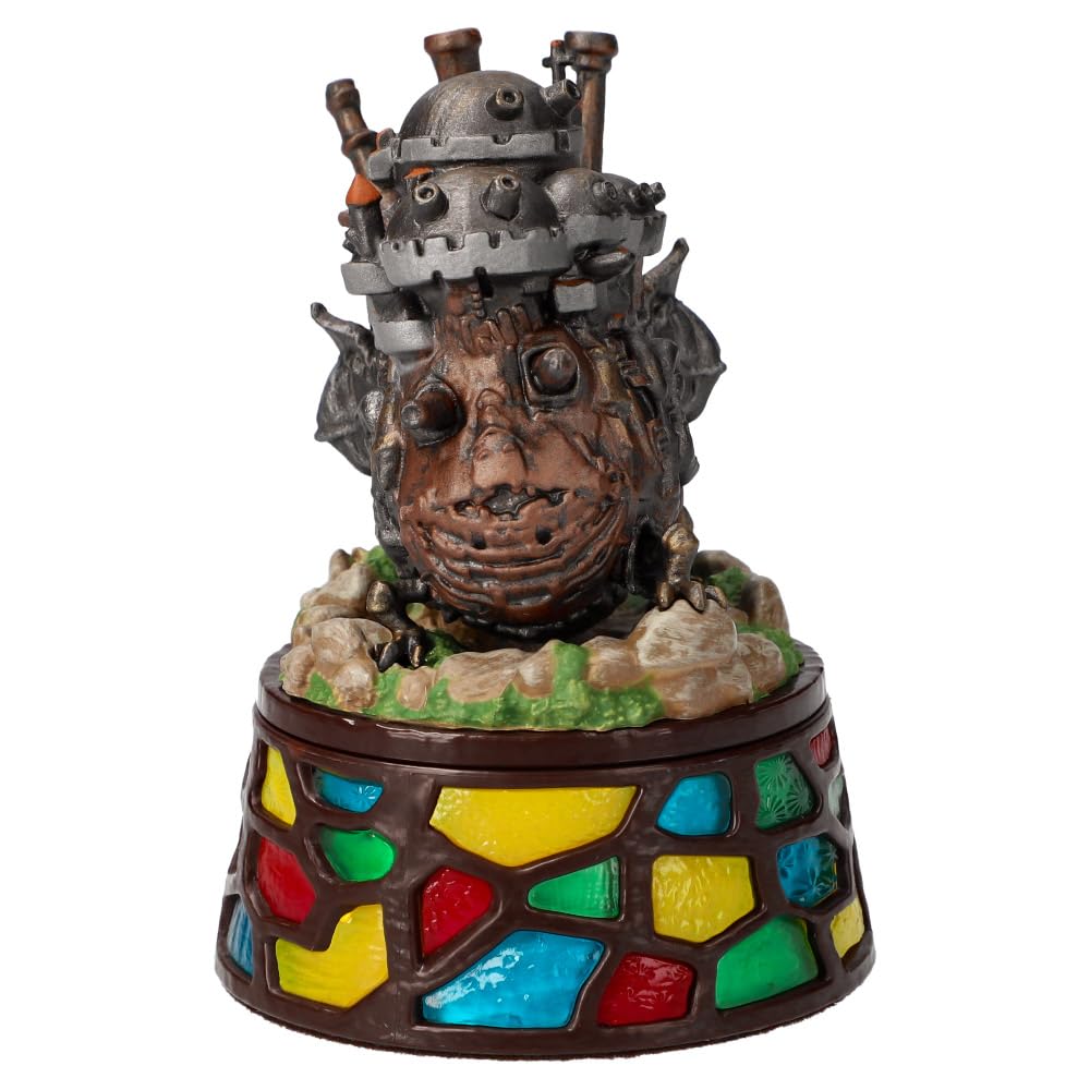 Studio Ghibli Howl's Castle on a pedestal display elevates room decor