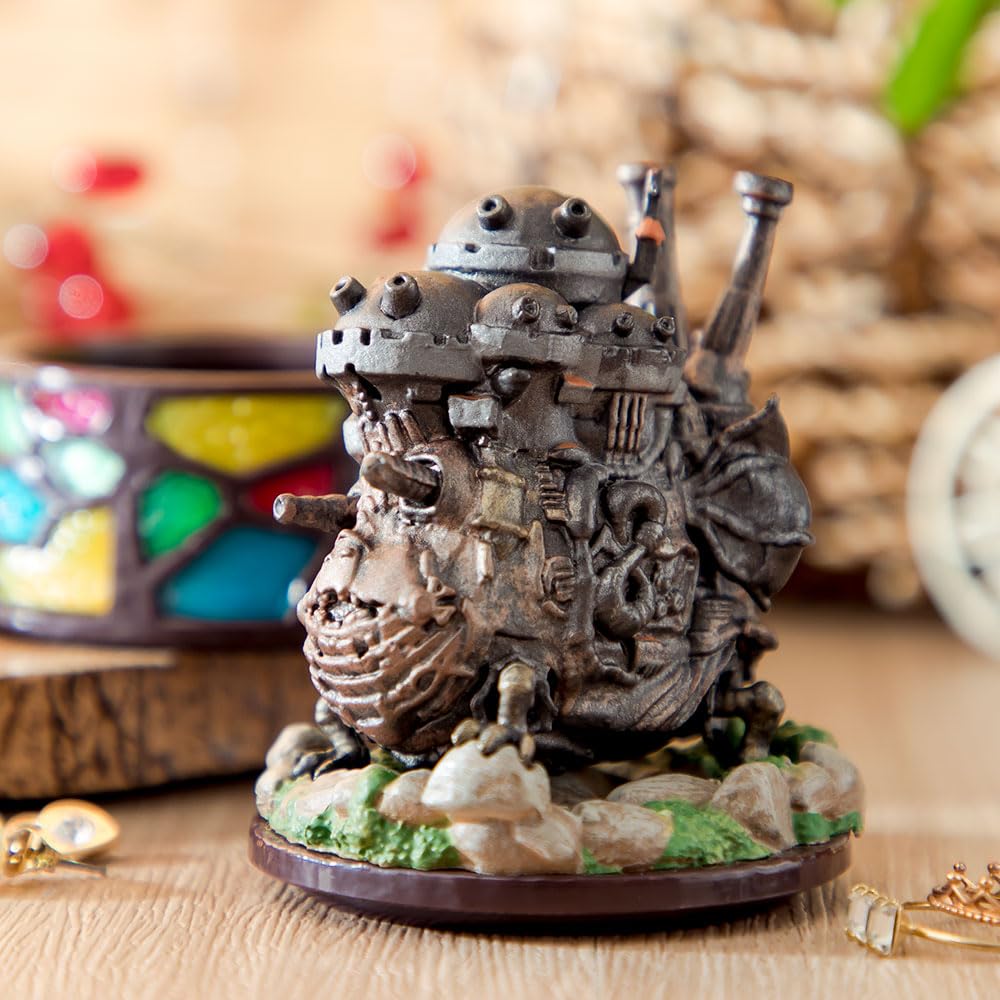 Studio Ghibli Howl's Castle display setup on a shelf