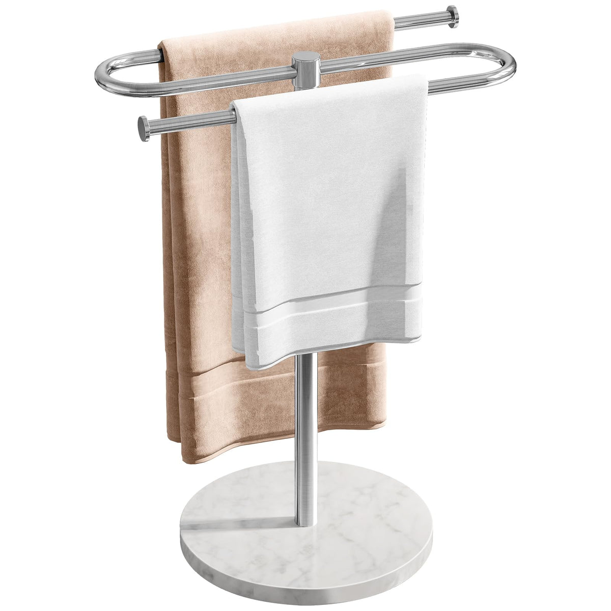 STWWO countertop towel stand with marble base for stable daily use.