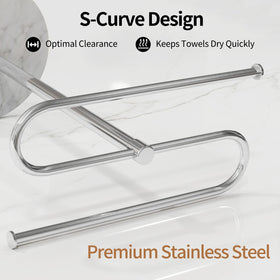STWWO S-shape design promotes quick drying with 1.5-inch gaps.