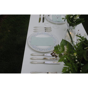 Stxy's sage-green napkins brightening baby shower table decor