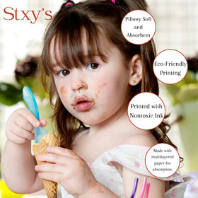 Stxy's napkins suitable for bridal showers with elegant stripes