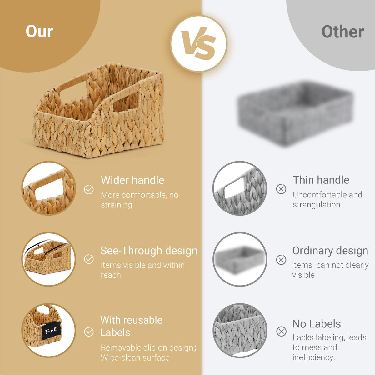 Stylave eco-friendly storage bins crafted from natural fibers are non-toxic and durable.