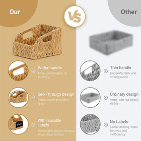 Stylave eco-friendly storage bins crafted from natural fibers are non-toxic and durable.