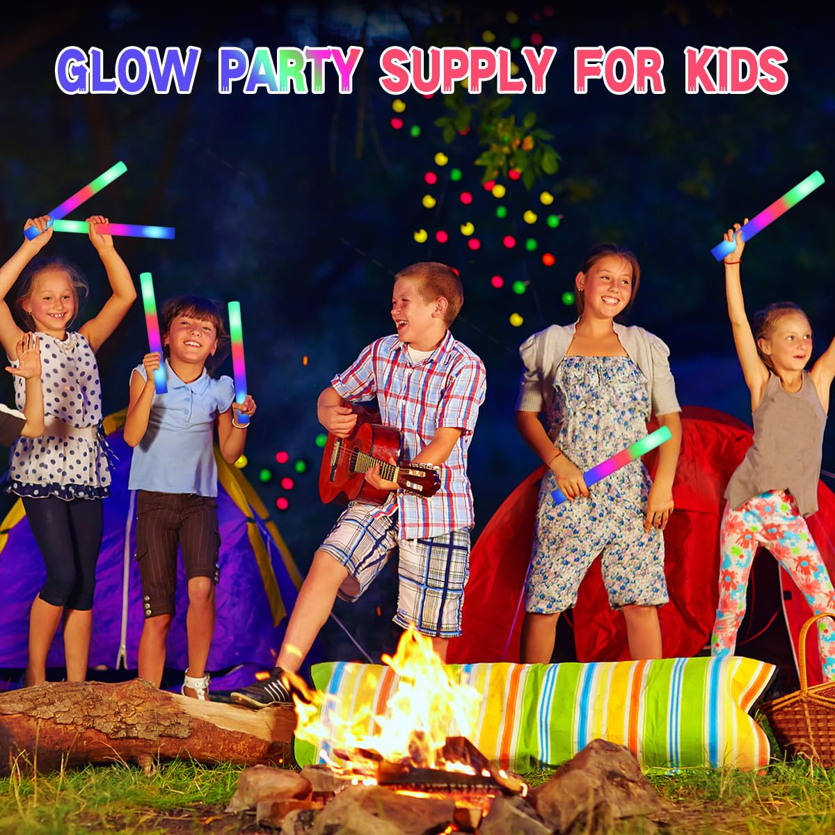Stymiya foam glow sticks are soft, non-toxic and kid-friendly for safe play.