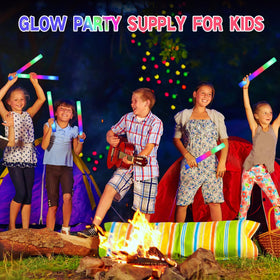 Stymiya foam glow sticks are soft, non-toxic and kid-friendly for safe play.