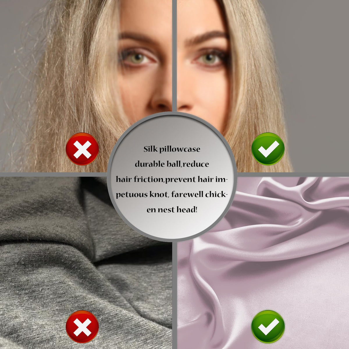 Lavender Suatien pillowcase on bed creates calm bedroom ambiance and cool feel
