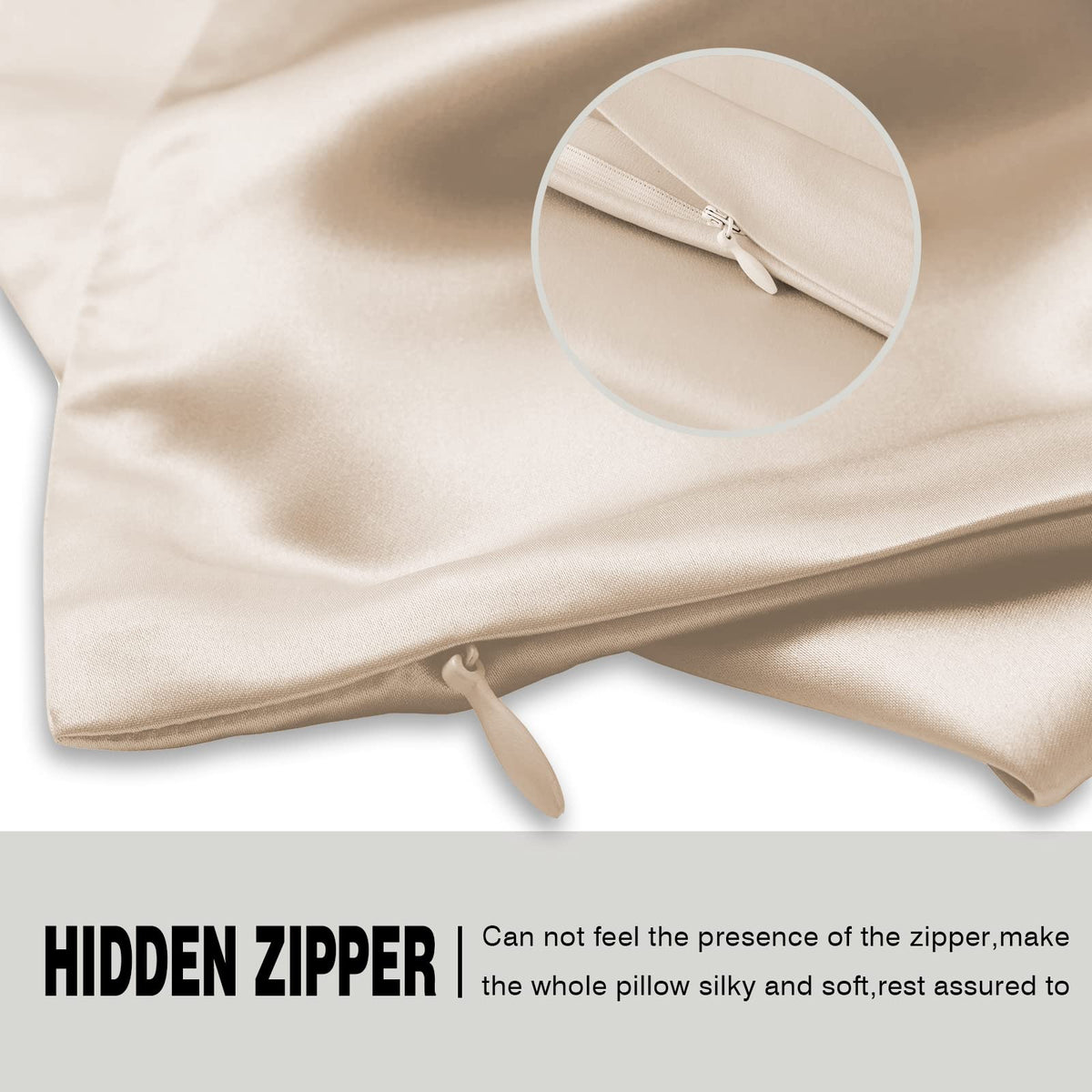 Suatien silk pillowcase breathable cool fabric for comfortable sleep