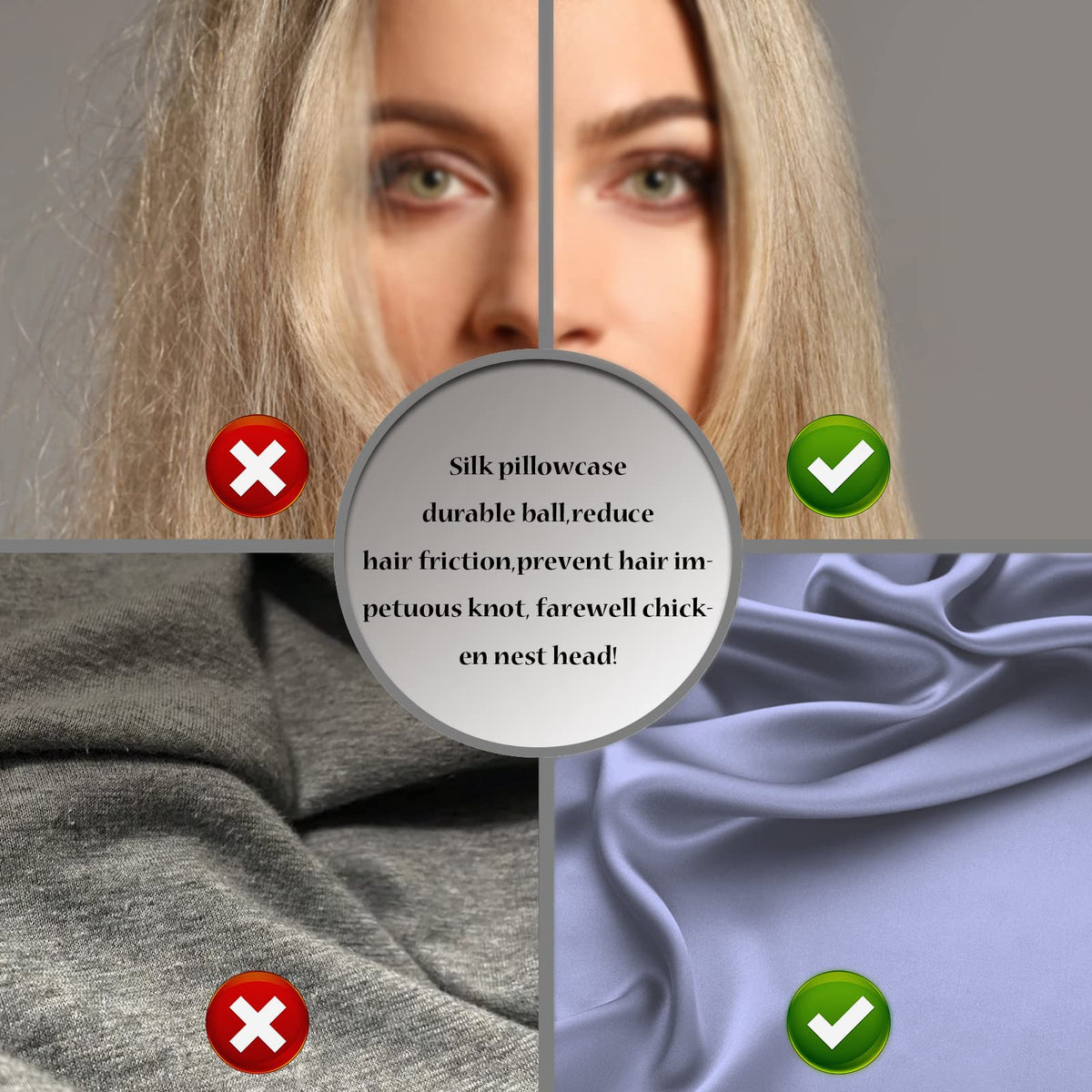 Suatien pillowcase 2-pack demonstrates durable, easy-care fabric.