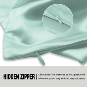 Suatien silk pillowcase with soft texture reduces friction on hair and skin.