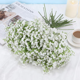 Suaycy arch wedding decor with faux baby breath for graceful entrances
