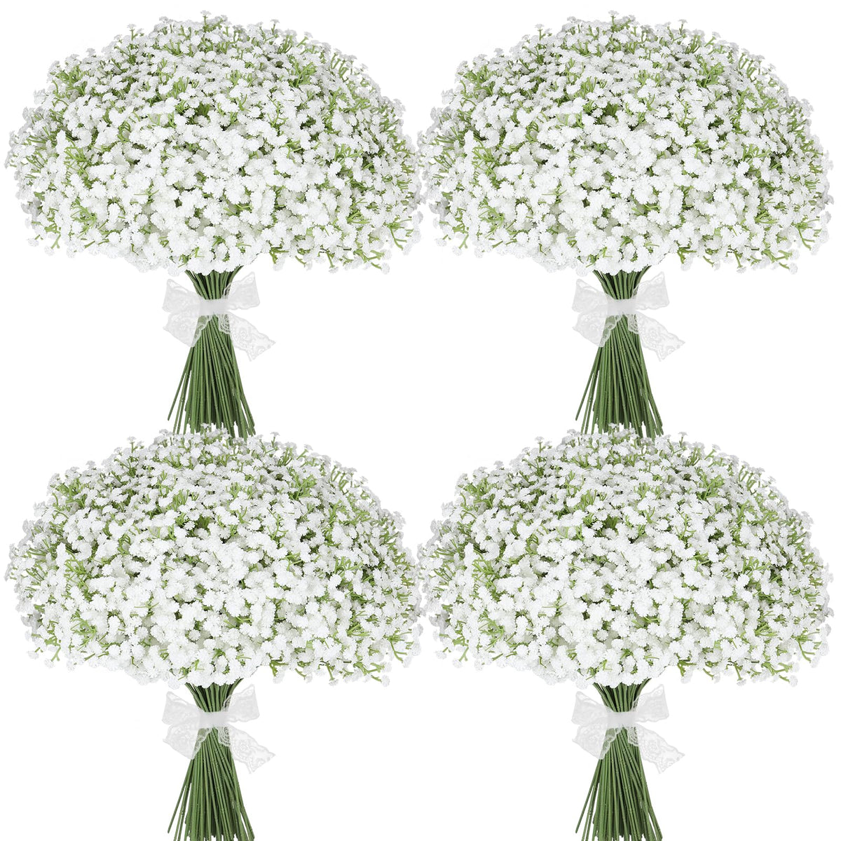 Suaycy real-touch baby breath bouquet for elegant wedding centerpieces