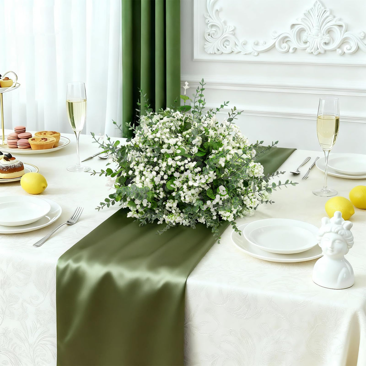 Suaycy Classic Eucalyptus stems provide versatile greenery for arches and tables.