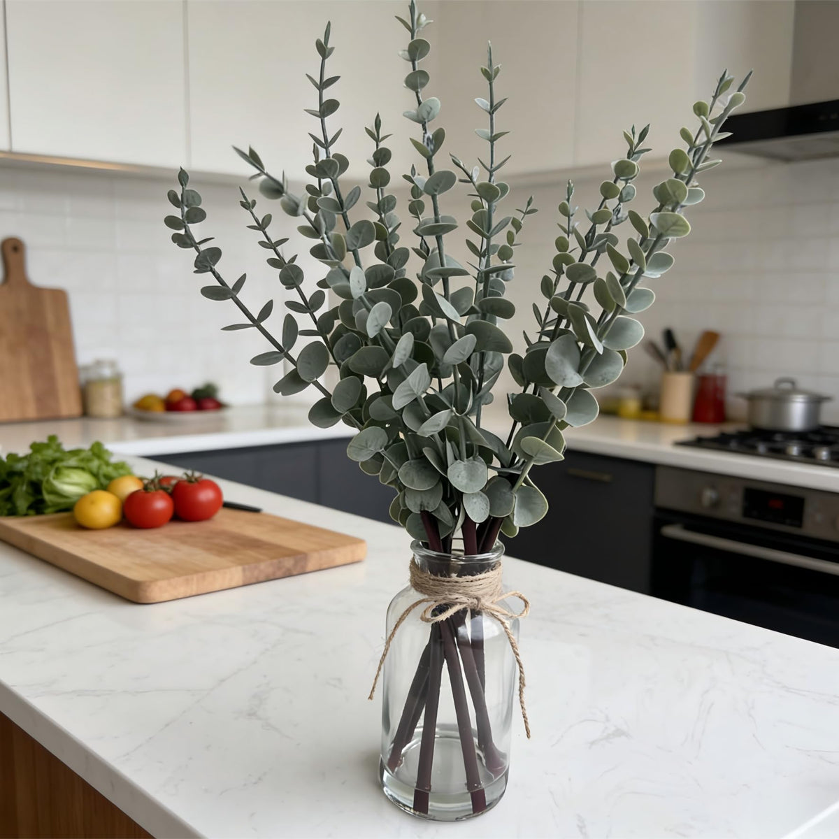 Suaycy versatile greenery for bathroom, kitchen, and office spaces.