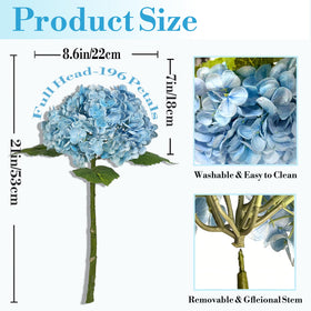 Suaycy waterproof latex hydrangea resists humidity in bathrooms