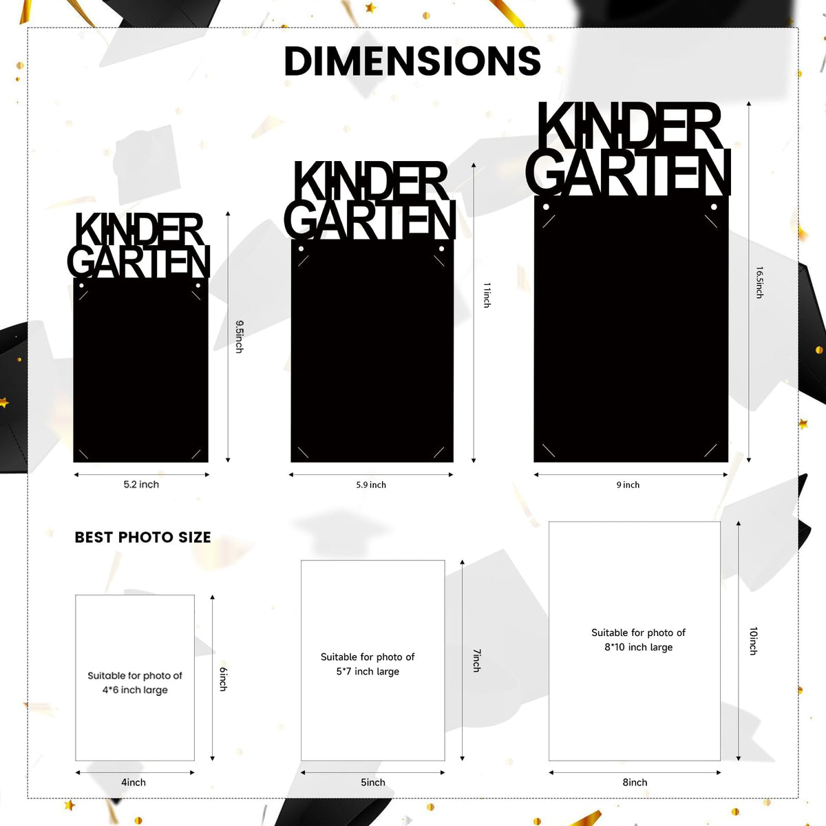 Subacy grad banner assembly kit includes needle and adhesive dots.
