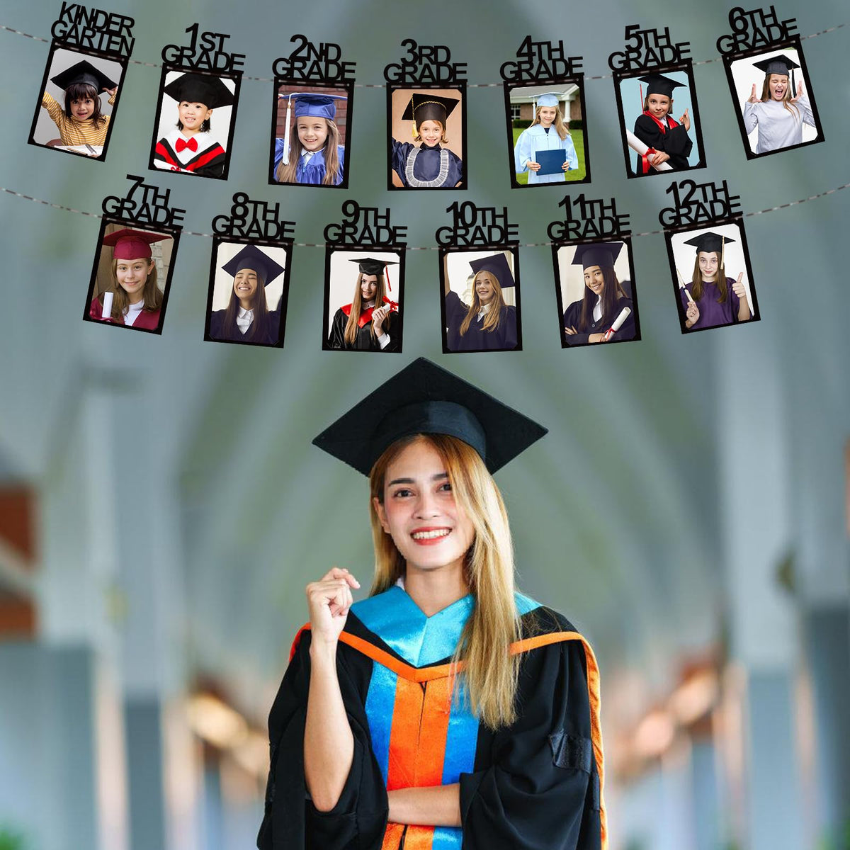 Subacy grad banner reusable decor for classrooms and parties.