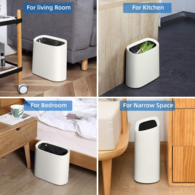 SUBEKYU internal handle trash bin easy to lift for emptying.