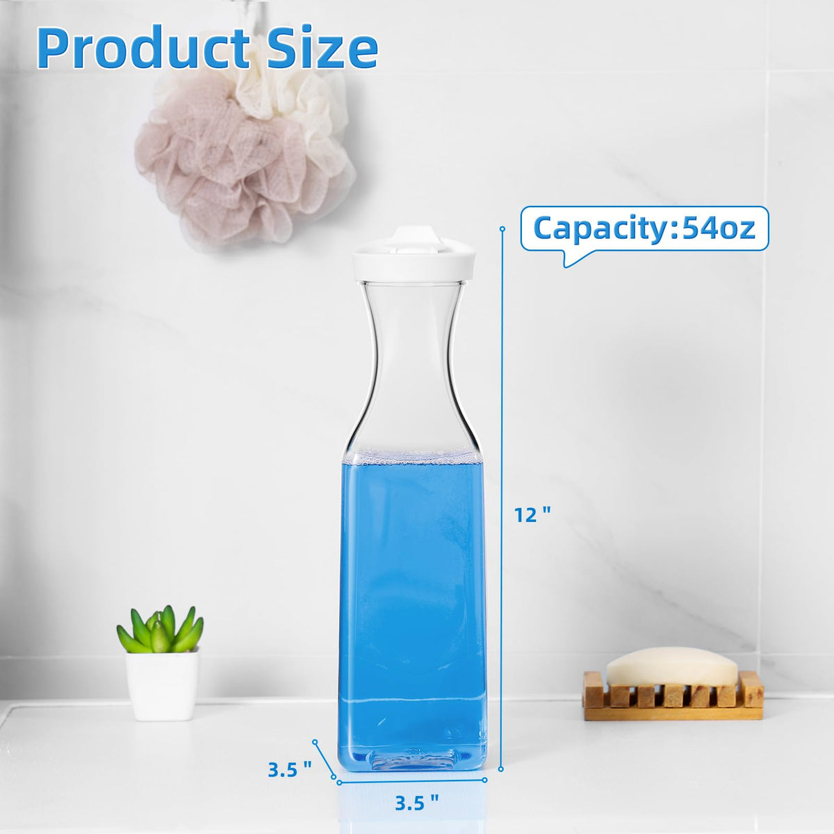 SUBEKYU white bottle design for clutter-free laundry room and neat storage.