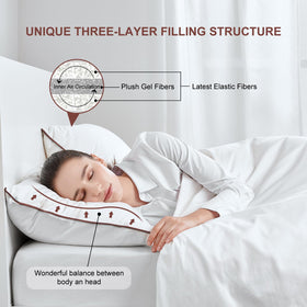 Subrcamos soft breathable pillow cover for easy care.