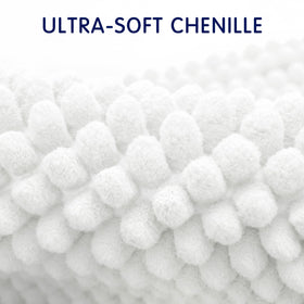SUBRTEX bath rug anti-slip backing improves stability on slippery tiles.