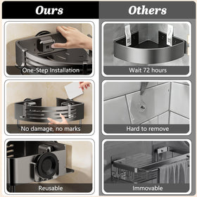 SUBUCOYO elevated design prevents bottle slips during showers.