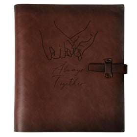 Sucarlon photo album leather cover showcasing memories for family moments.