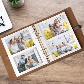 Sucarlon refillable six-ring binder lets you rearrange pages.