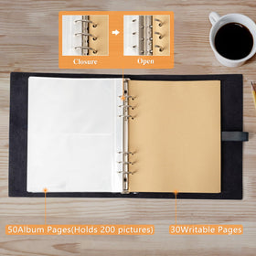 sucarlon photo album 10x8.5 inches, portable size for travel