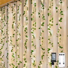 suddus 200 LED vine light plug-in for seamless wall decor and year-round ambiance