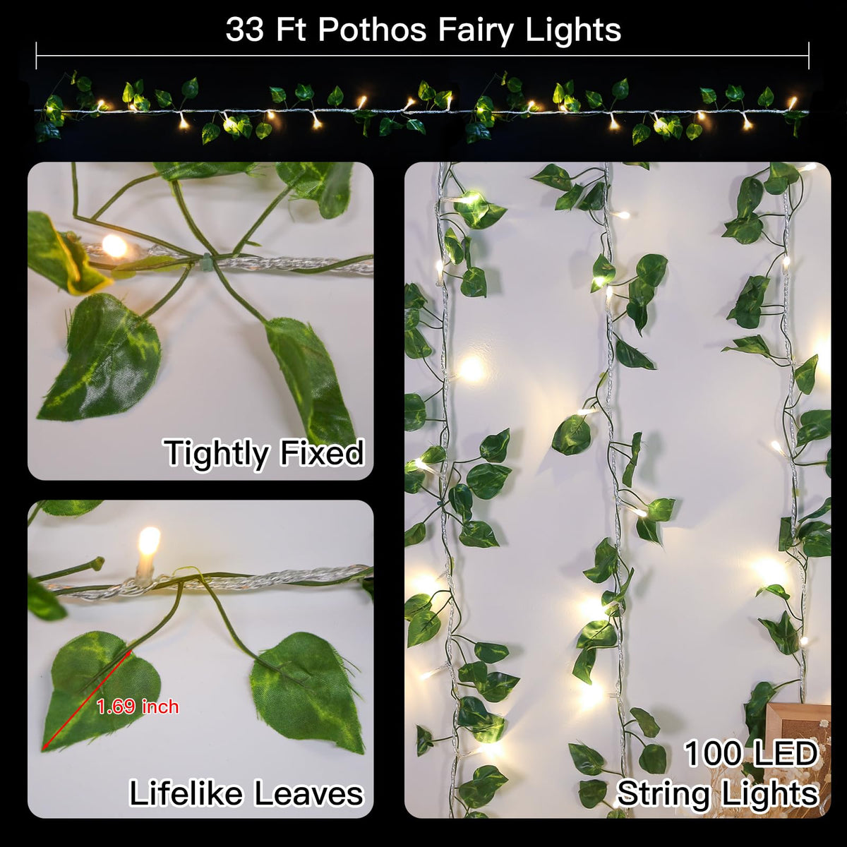 Suddus connectable vines allow up to 10 sets for larger displays