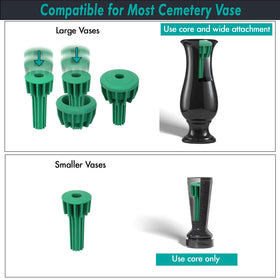 SUDLEK weather-resistant vase insert withstands rain and sun at memorials