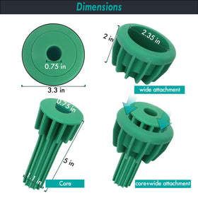 SUDLEK tool-free installation of green rubber insert in cemetery vase