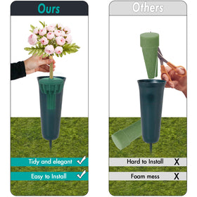 SUDLEK reusable silicone vase insert doubles as garden decor for events