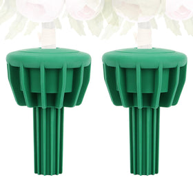 SUDLEK green vase insert blends with natural surroundings on headstones