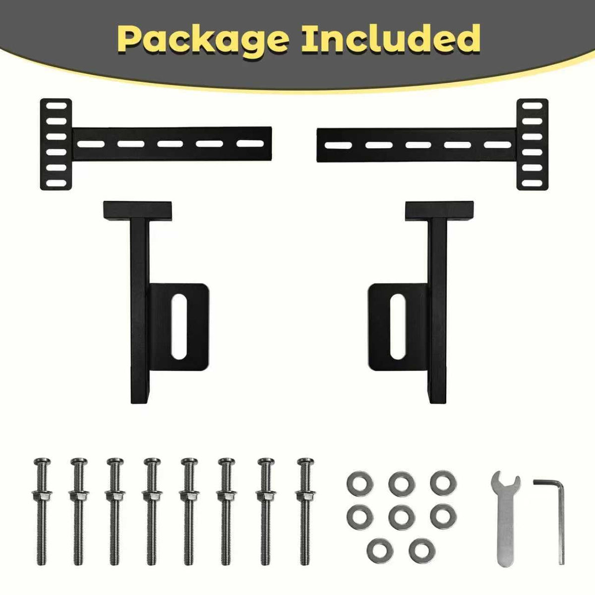 Easy-install Suemoss brackets work with most bed frames for quick setup.