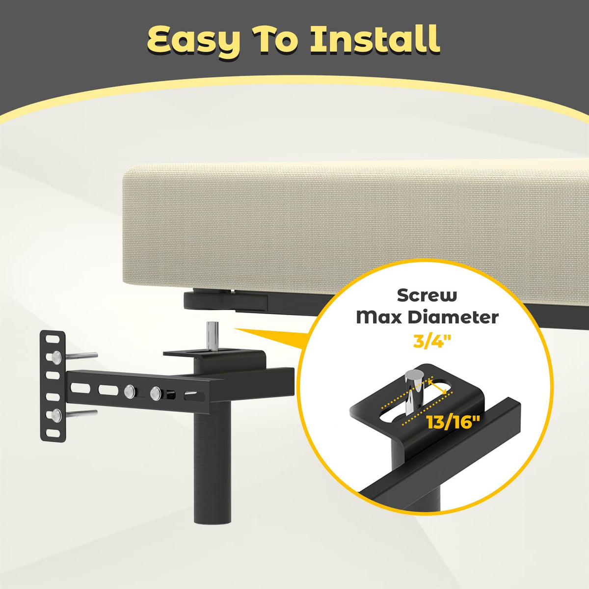Footboard extension kit included for a complete attachment setup.