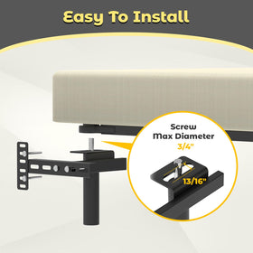 Footboard extension kit included for a complete attachment setup.