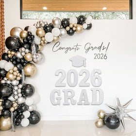 Acrylic material ensures sturdy, durable graduation decor.