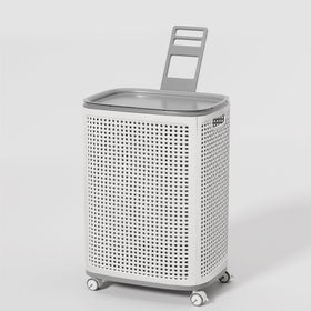 Sufdari 90L laundry basket with wheels for effortless transport.