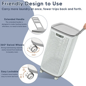 Sufdari waterproof, ventilated basket keeping clothes dry inside.