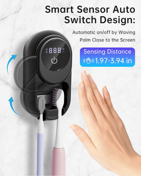 Sugar Swan wall-mounted black unit highlights a sleek design saving space