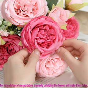 SugarHuLu peonies detailed buds offer natural look for mixed floral designs.
