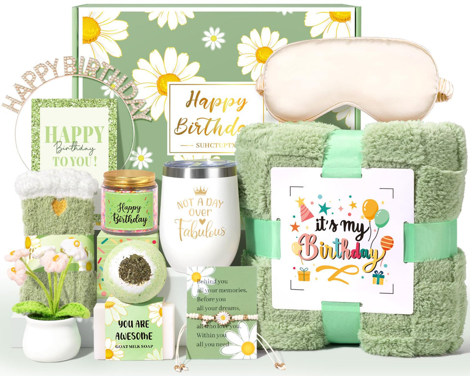 Suhctuptx birthday blanket for cozy evenings and comfort