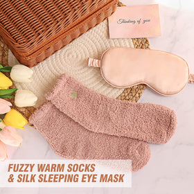Suhctuptx silk eye mask for light blocking and comfort